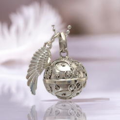 Llamador de Ángeles Mariposas de Plata