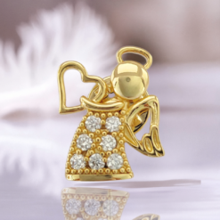 Pin Ángel de Luz de Oro  