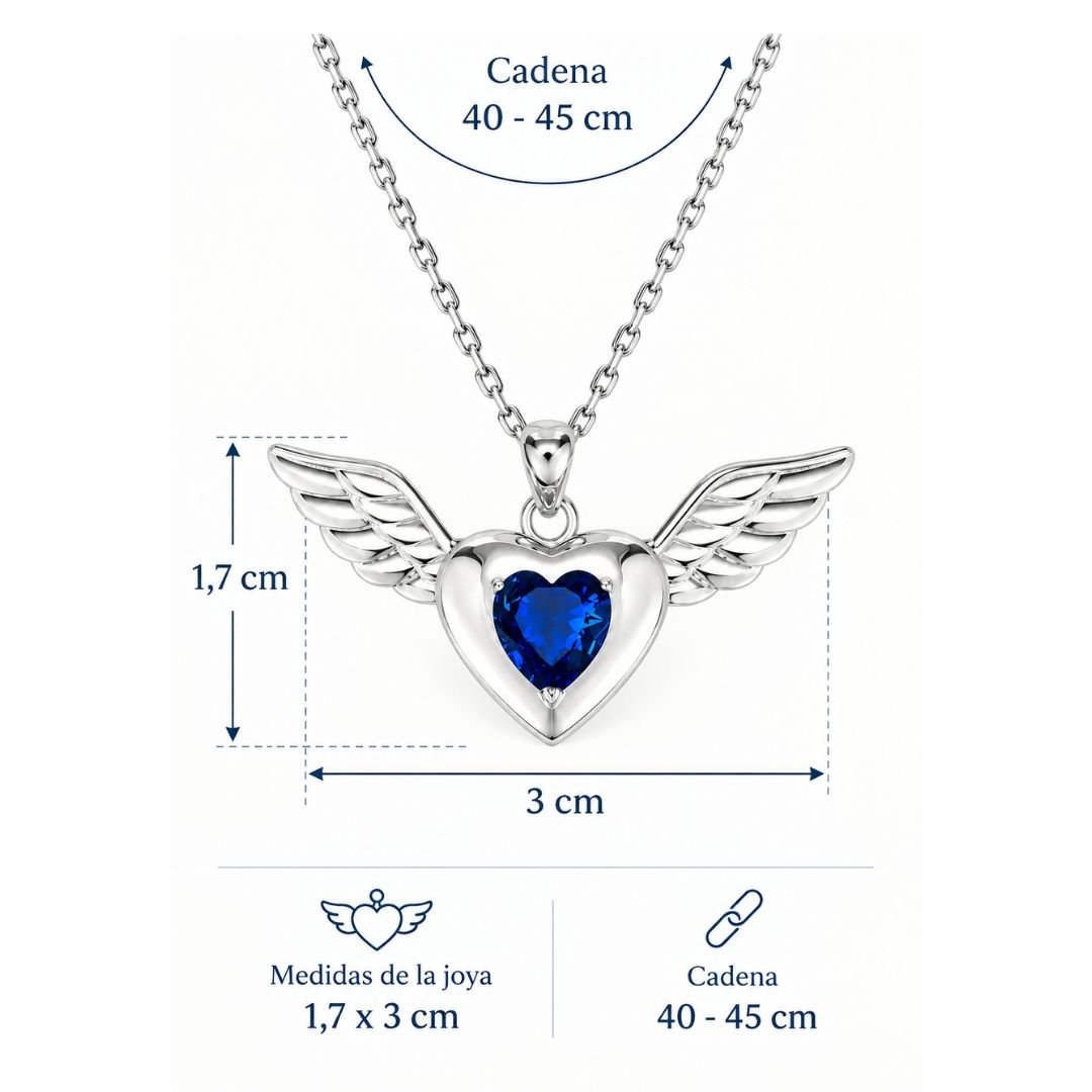 Collar Corazón Alado del Arcángel Miguel - Imagen 3